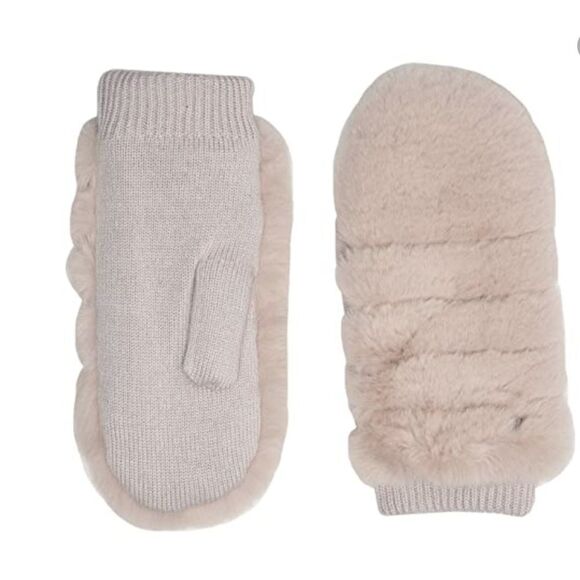 UGG All Over Faux Fur Mitten Sherpa Lining S/M